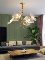 Delicate Lotus Leaf Chandelier