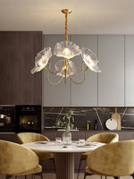 Delicate Lotus Leaf Chandelier