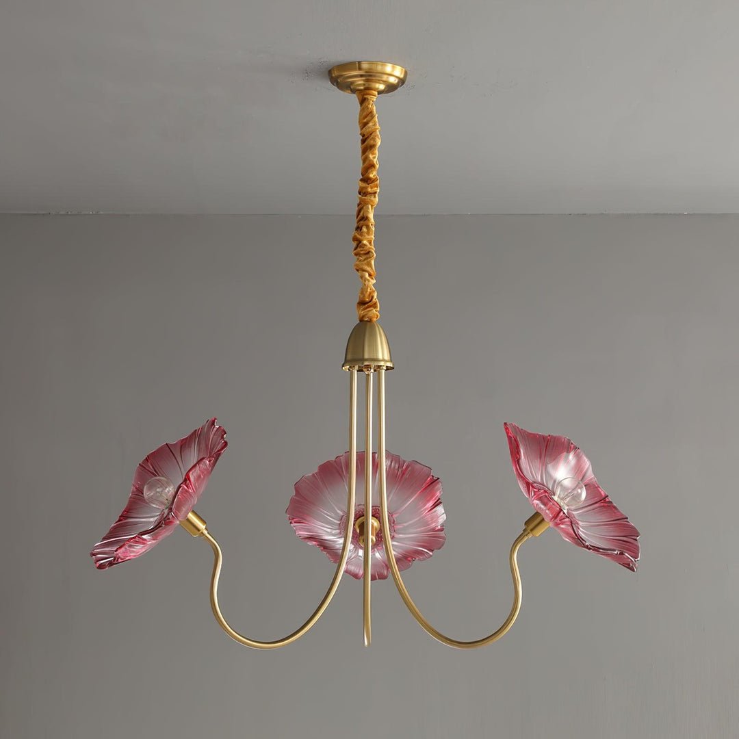 Delicate Lotus Leaf Chandelier