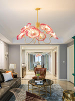 Delicate Lotus Leaf Chandelier