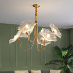 Delicate Lotus Leaf Chandelier