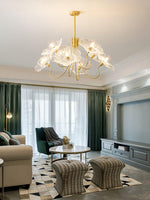 Delicate Lotus Leaf Chandelier