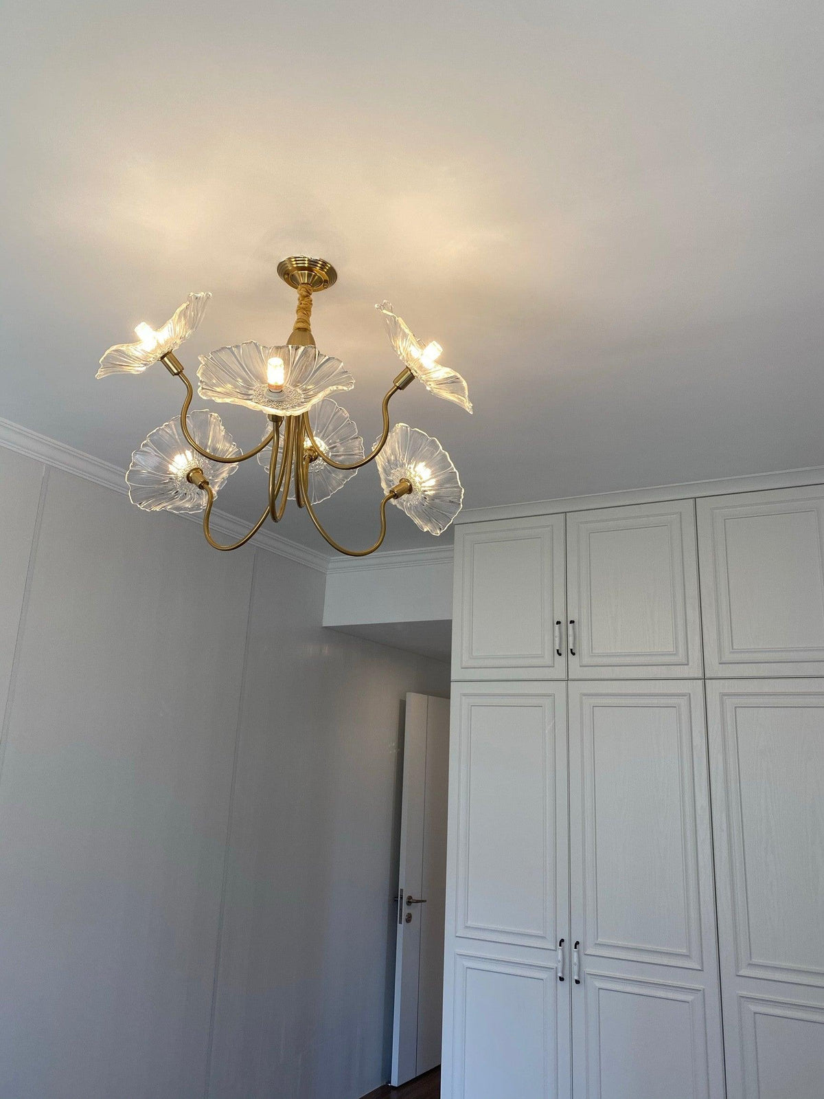 Delicate Lotus Leaf Chandelier