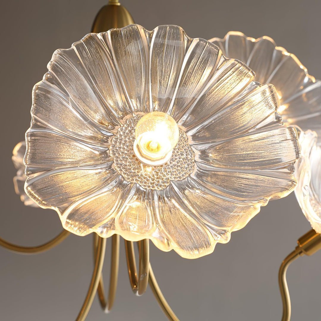 Delicate Lotus Leaf Chandelier