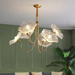 Delicate Lotus Leaf Chandelier