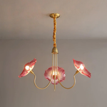 Delicate Lotus Leaf Chandelier
