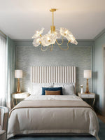Delicate Lotus Leaf Chandelier