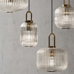 Modern Simple Clear Light Stripe Led Chandelier