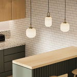 Modern Simple Clear Light Stripe Led Chandelier