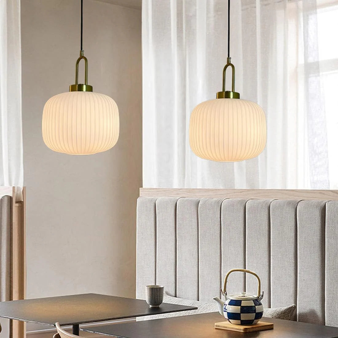 Modern Simple Clear Light Stripe Led Chandelier