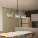 Modern Simple Clear Light Stripe Led Chandelier