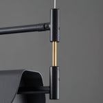 Dessau Modern Linear LED Chandelier in Black for Dining Room