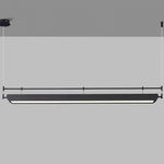 Dessau Modern Linear LED Chandelier in Black for Dining Room