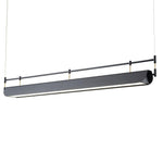 Dessau Modern Linear LED Chandelier in Black for Dining Room