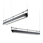 Dessau Modern Linear LED Chandelier in Black for Dining Room