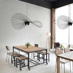 Modern Simple Fabric Hat Shape Pendant Light