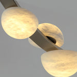 Dew Drops Alabaster Chandelier – Modern LED Pendant Light for Dining Room and Living Room