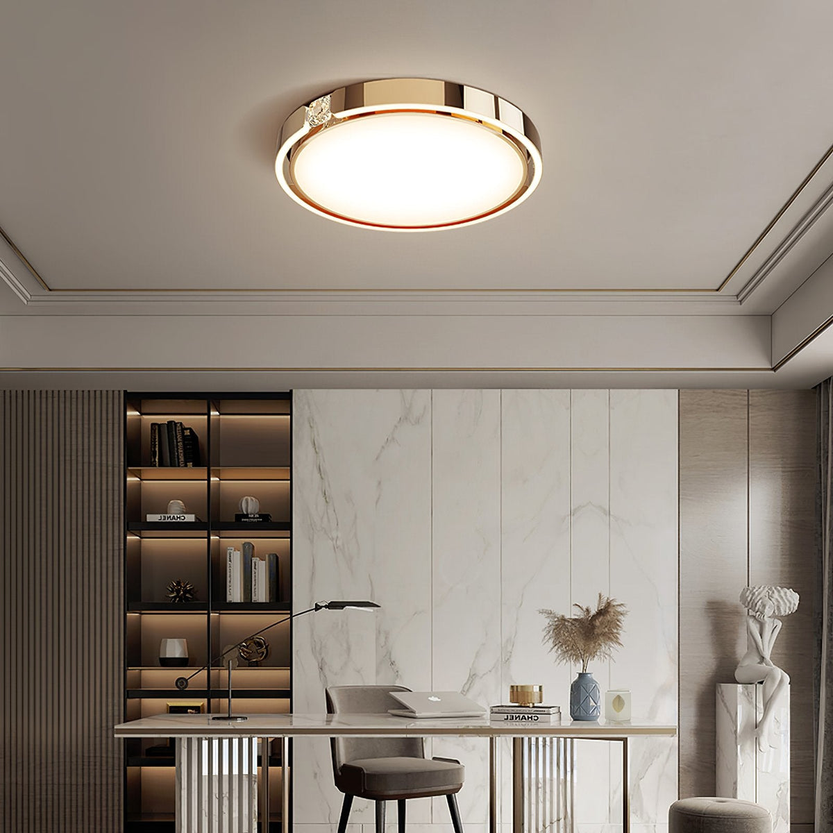 Diamond Ring Ceiling Light