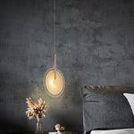 Paolo Castelli Disc Pendant Light in Gold Leaf Murano Glass