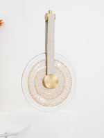 Paolo Castelli Disc Pendant Light in Gold Leaf Murano Glass