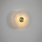 Disc Shaped Alabaster Wall Light