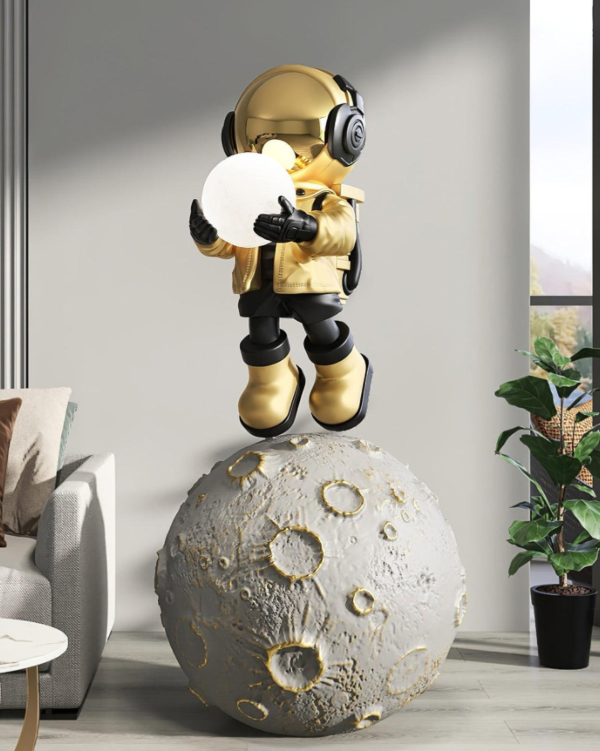 Diver Astronaut Built In Battery Floor Lamp