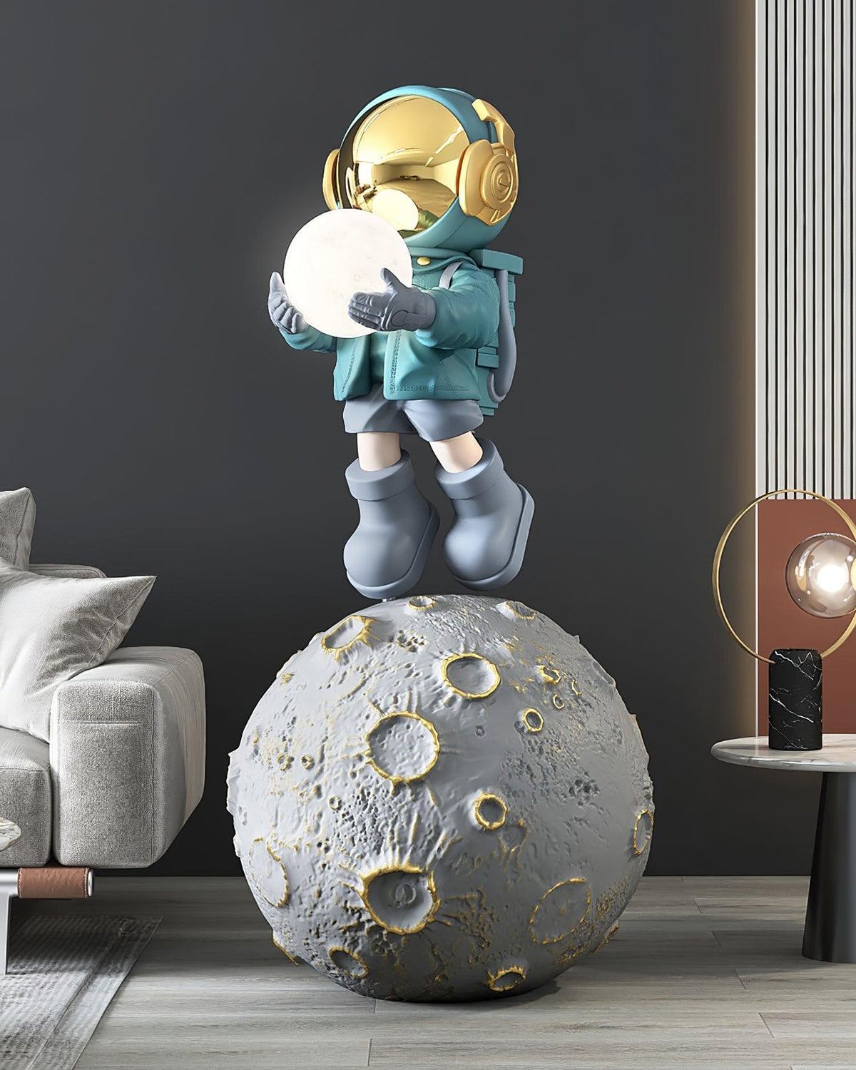 Diver Astronaut Built In Battery Floor Lamp