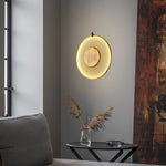 Dix Heures Designer Fabric Pendant Light, Gold & Beige, Modern LED Ceiling Lamp