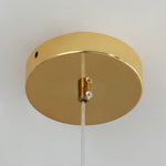 Dix Heures Designer Fabric Pendant Light, Gold & Beige, Modern LED Ceiling Lamp