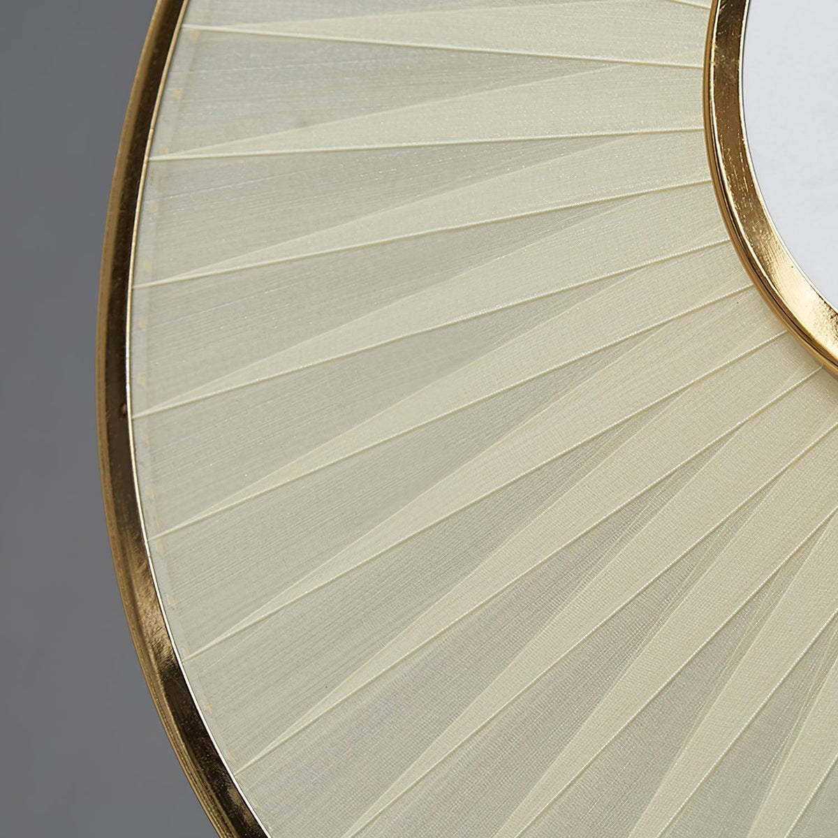 Dix Heures Designer Fabric Pendant Light, Gold & Beige, Modern LED Ceiling Lamp
