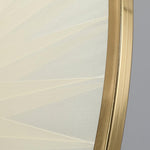 Dix Heures Designer Fabric Pendant Light, Gold & Beige, Modern LED Ceiling Lamp