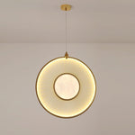 Dix Heures Designer Fabric Pendant Light, Gold & Beige, Modern LED Ceiling Lamp