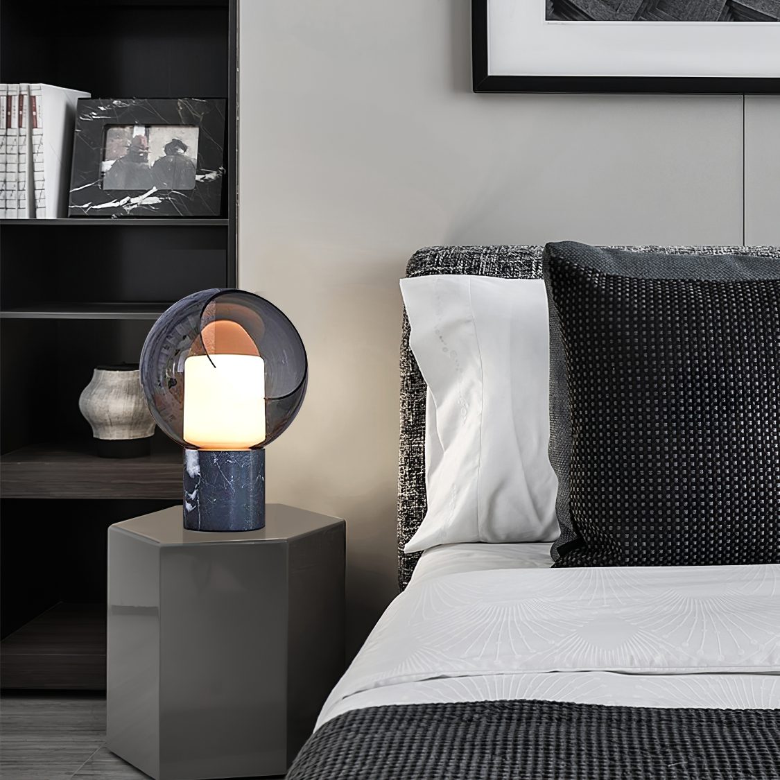 Dome Evedal Glass Table Lamp