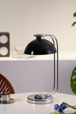 Domex Modern Desk Lamp with Chrome Accents and Integrated LED