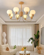 Donnelly Wooden Chandelier – Modern 6-Light Ceiling Pendant for Dining & Living Rooms