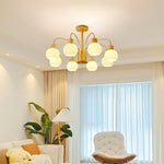 Donnelly Wooden Chandelier – Modern 6-Light Ceiling Pendant for Dining & Living Rooms