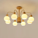 Donnelly Wooden Chandelier – Modern 6-Light Ceiling Pendant for Dining & Living Rooms
