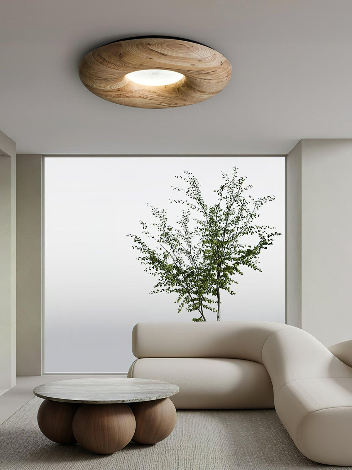 donut-wood-ceiling-light