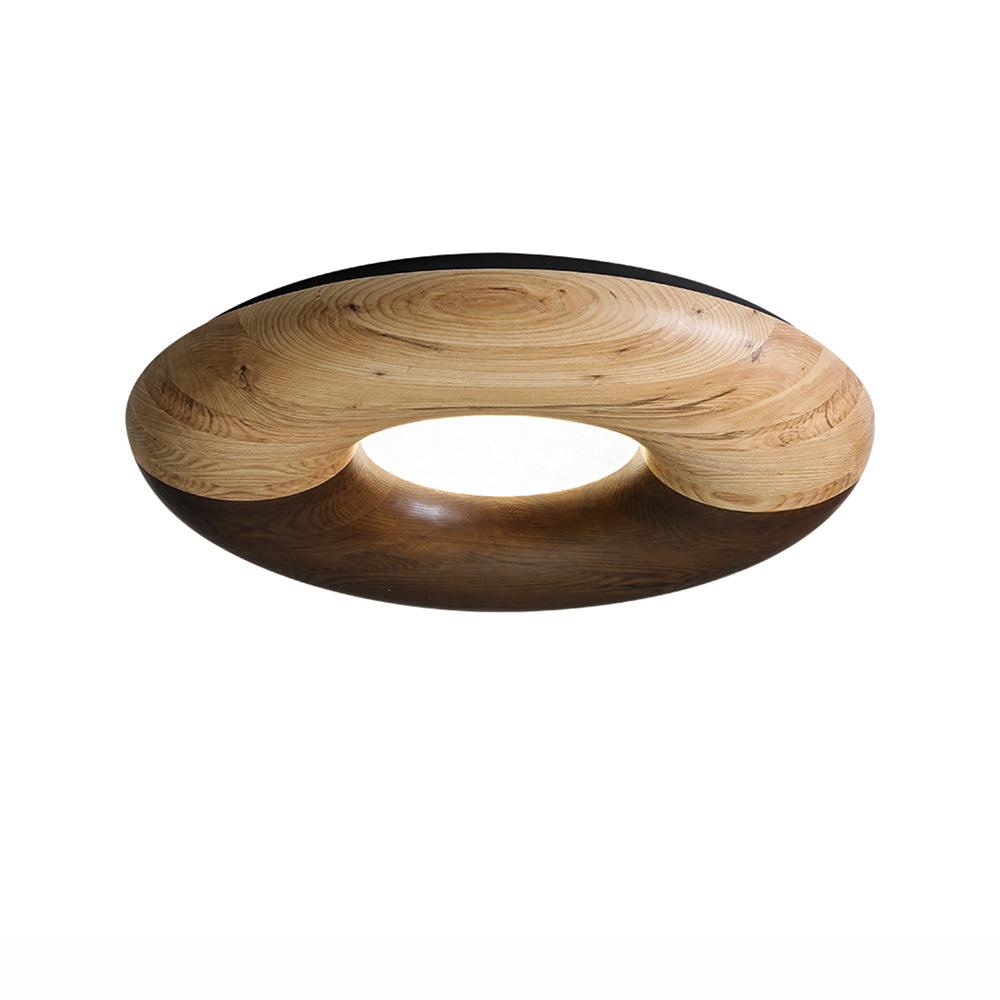 donut-wood-ceiling-light