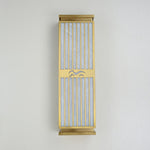 Doots Outdoor Wall Light in Gold and White, Modern LED Sconce for Patio and Garden