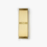 Doots Outdoor Wall Light in Gold and White, Modern LED Sconce for Patio and Garden