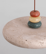 Dorelle Travertine Pendant Light – Sculptural Ceiling Lamp for Modern Interiors