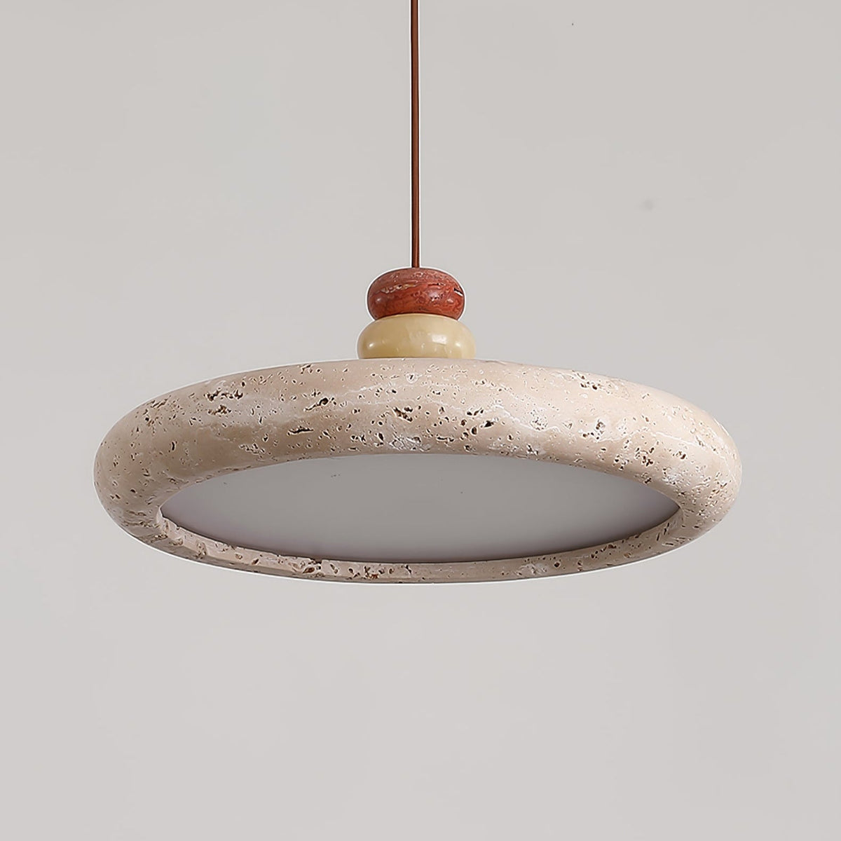 Dorelle Travertine Pendant Light – Sculptural Ceiling Lamp for Modern Interiors