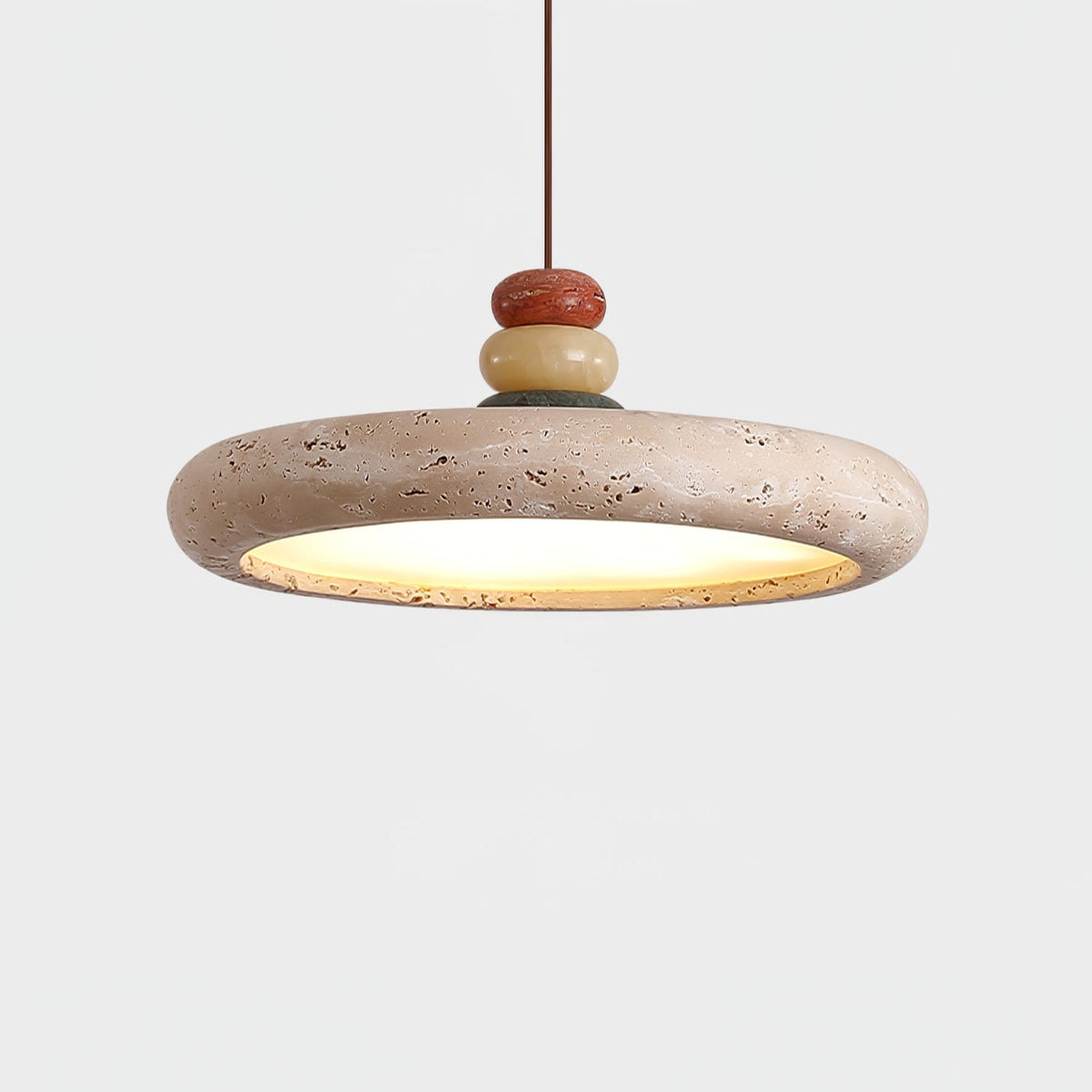 Dorelle Travertine Pendant Light – Sculptural Ceiling Lamp for Modern Interiors