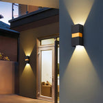 Modern Rectangular Double Head Led Outdoor Wall Lamp