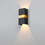 Modern Rectangular Double Head Led Outdoor Wall Lamp