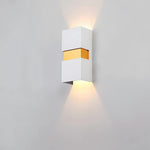 Modern Rectangular Double Head Led Outdoor Wall Lamp