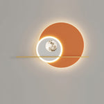 Double Circle Moon Wall Light