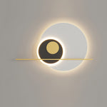 Double Circle Moon Wall Light