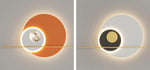 Double Circle Moon Wall Light